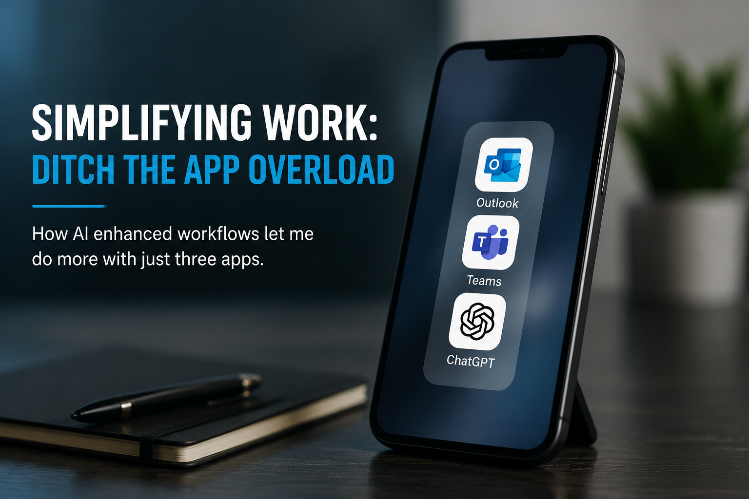 Simplfying Work, Reducing Mobile Apps with AI